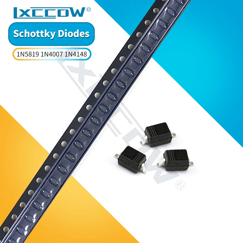 50 шт. SMD диод 0805 SOD-123 1N5819 1N4007 1N4148 MBR0520 MBR0530 MBR0540 B2 B3 S4 T4 SOD-323 1206 1n4ws 1481n5819ws B5819WS