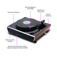 high tech bt subwoofer speaker fm radio turntable cartridge vinyl record turntable player