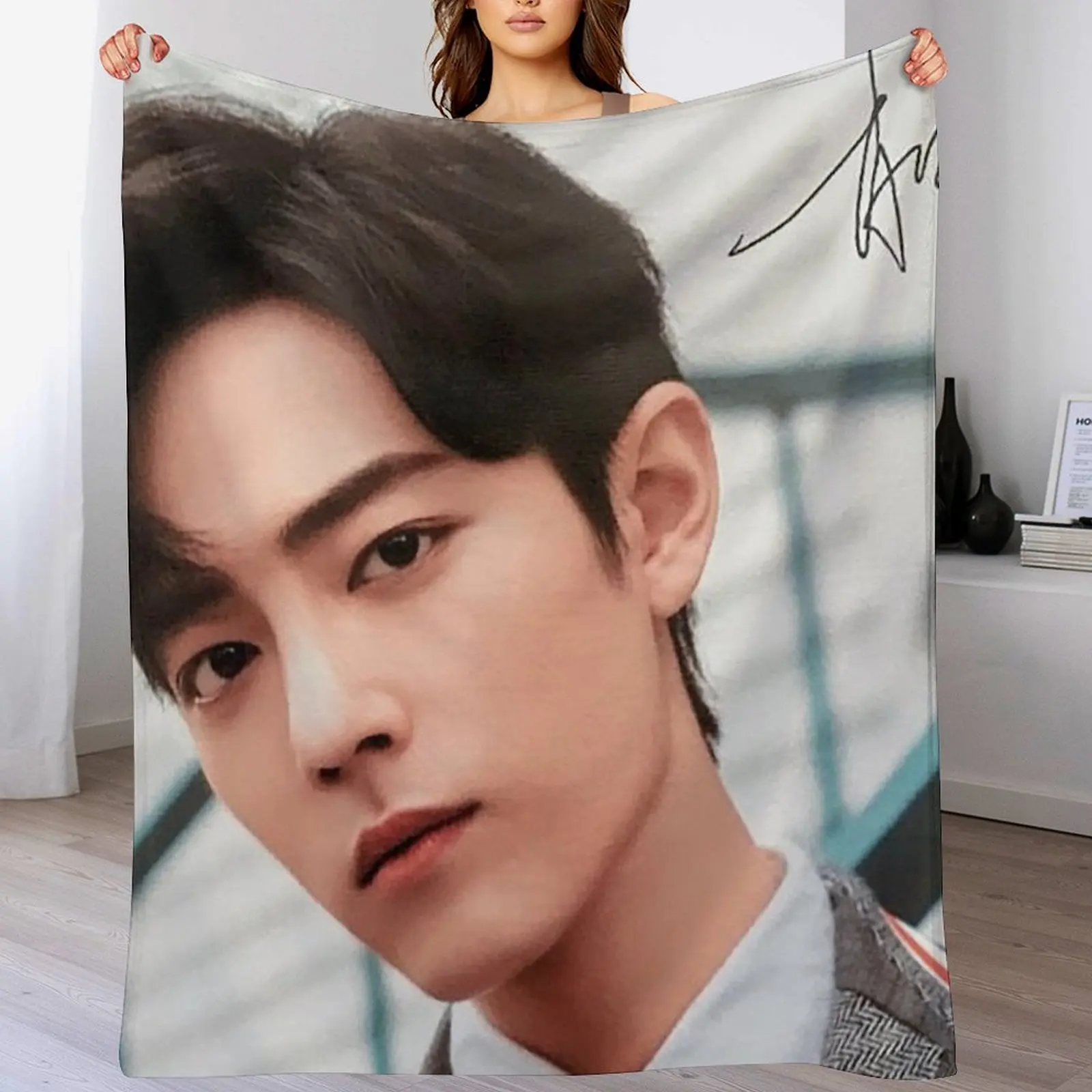 Новое одеяло Сяо Чжан с подписью зимние кровати свободные одеяла люксового