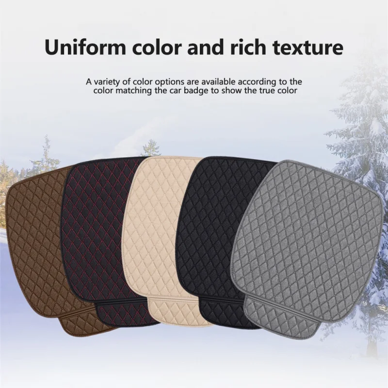 

Универсальная Всесезонная Автомобильная подушка на переднее сиденье автомобиля, Нескользящая дышащая льняная подушка, защитный коврик, чехол на сиденье автомобиля для Benz BMW