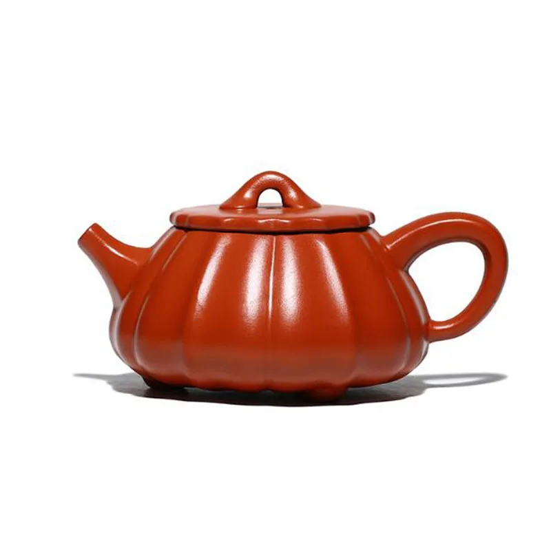 

Linghua Stone Ladle Cinnabar Tea Pot Kungfu Teapot Infuser Handmade Crafts Kitchen Teaware Drinking Tool Decor