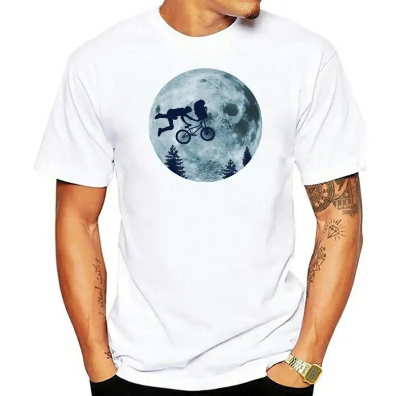 

Men t shirt Extreme Terrestrial E.T. BMX Skate Retro Classic Movie Parody UFO Nostaic Space Invaders Tetris Terminator