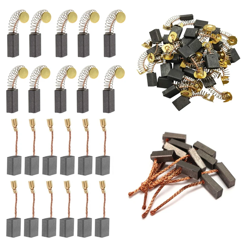 

10pcs Carbon brush drill grinder replacement motor carbon brush graphite copper brush for electric motors graphite brush