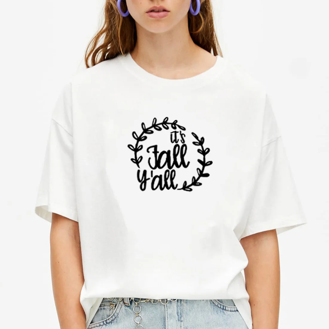 

It's Fall Y'all Short Sleeve T Shirt Women T Shirt Women Tee Shirt