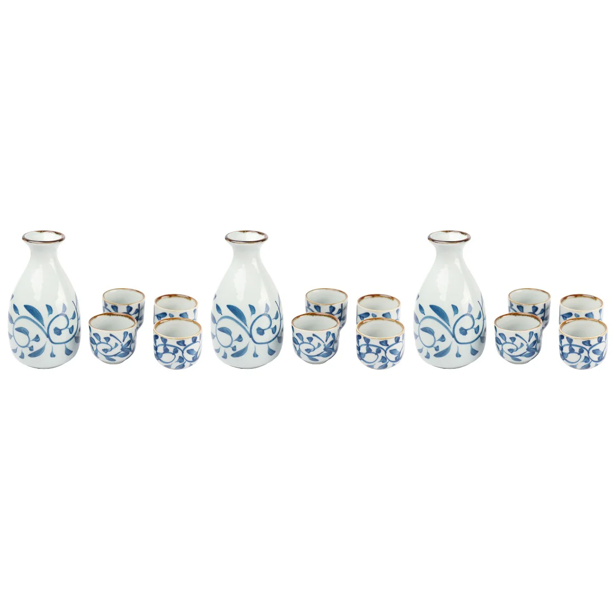 

Sake Set Japanese Cupscup Bottle Ceramic Tea Glasses Porcelain Pot Potshot Pottery Jug Traditional Serving Chinese Drink