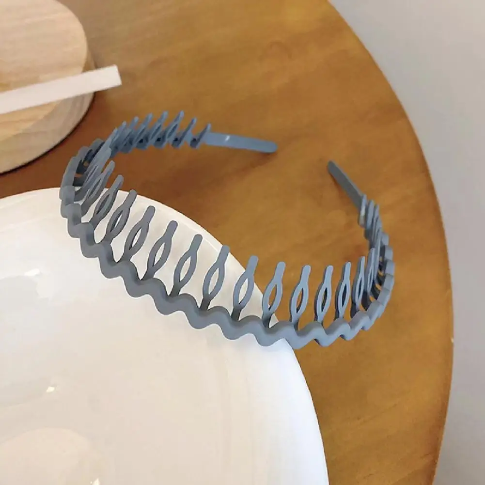 

Korean Style Hair Hoop Geometric Girl Hair Hoop Korean Style Long Toothed Headwear Frosted Candy Colors Anti-slip Hair