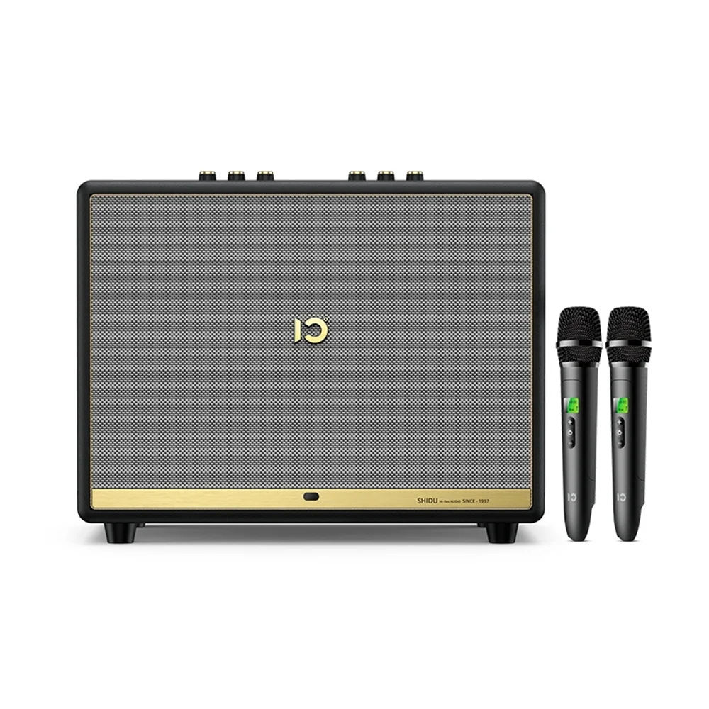 

SHIDU 150W Bluetooth Speaker Handheld Wireless Microphone Bass Treble Karaoke Party Musical Instrument Performace Amplifier T50