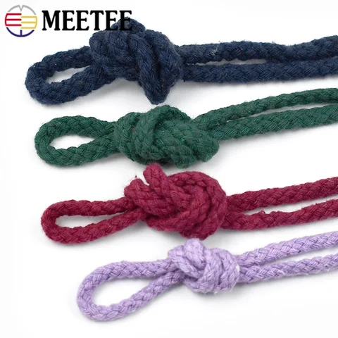 Meetee Хлопковая веревка 5/7 мм 10 м