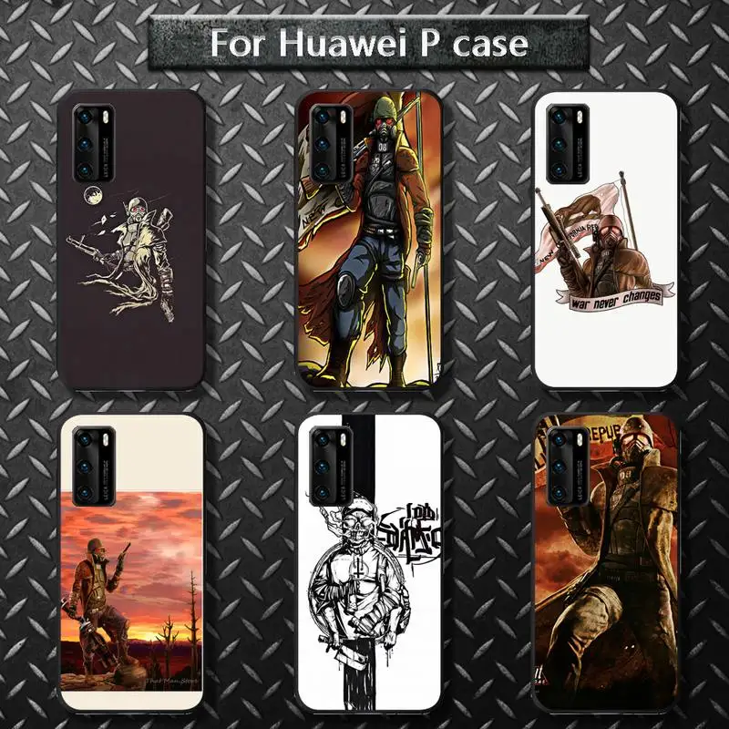 

Fallout NCR Ranger Flag Fan Art Poster Phone Case For huawei P40 P30 pro lite P10 P20 psmart 2020 2019 2017 2018 P40 lite Covers