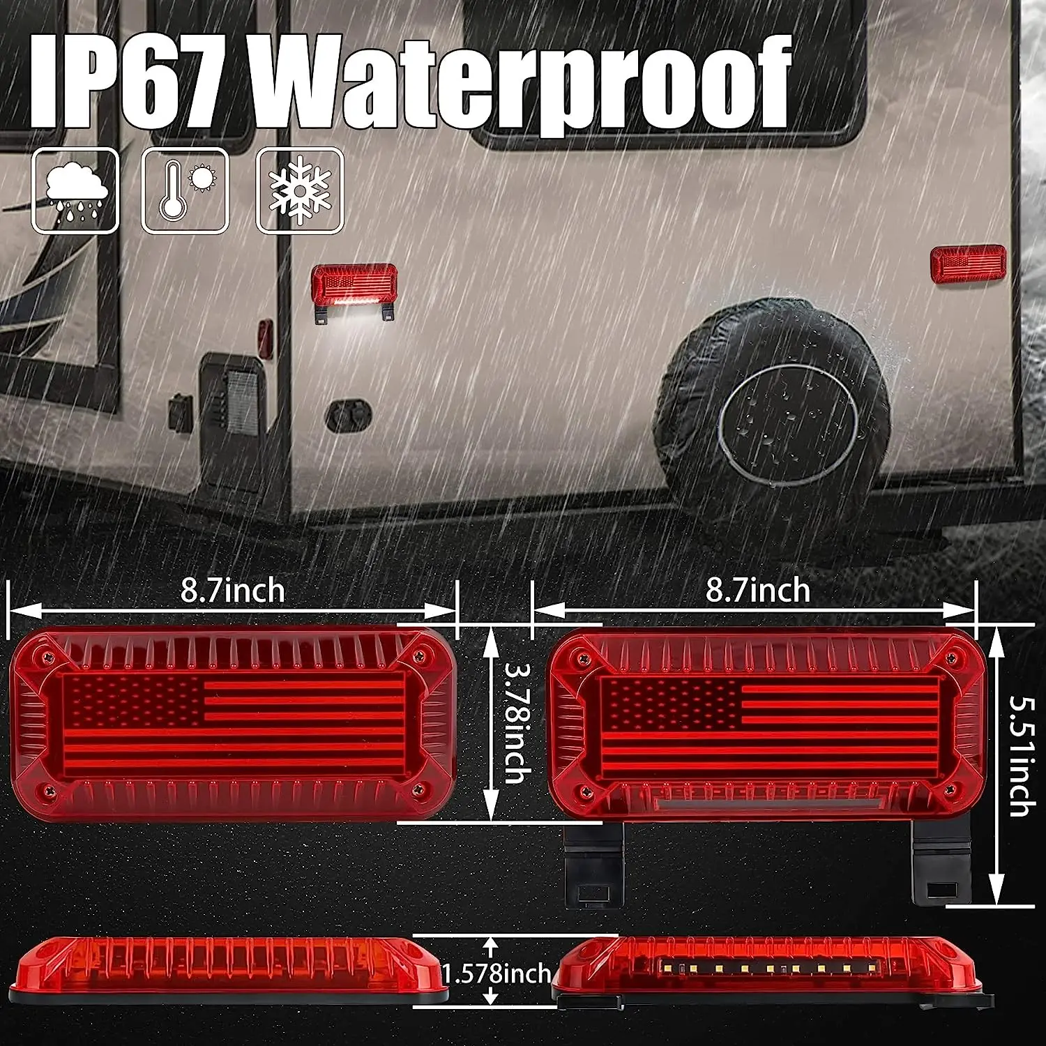 Фонарь задний с подсветкой/указателем поворота/стоп-сигналом