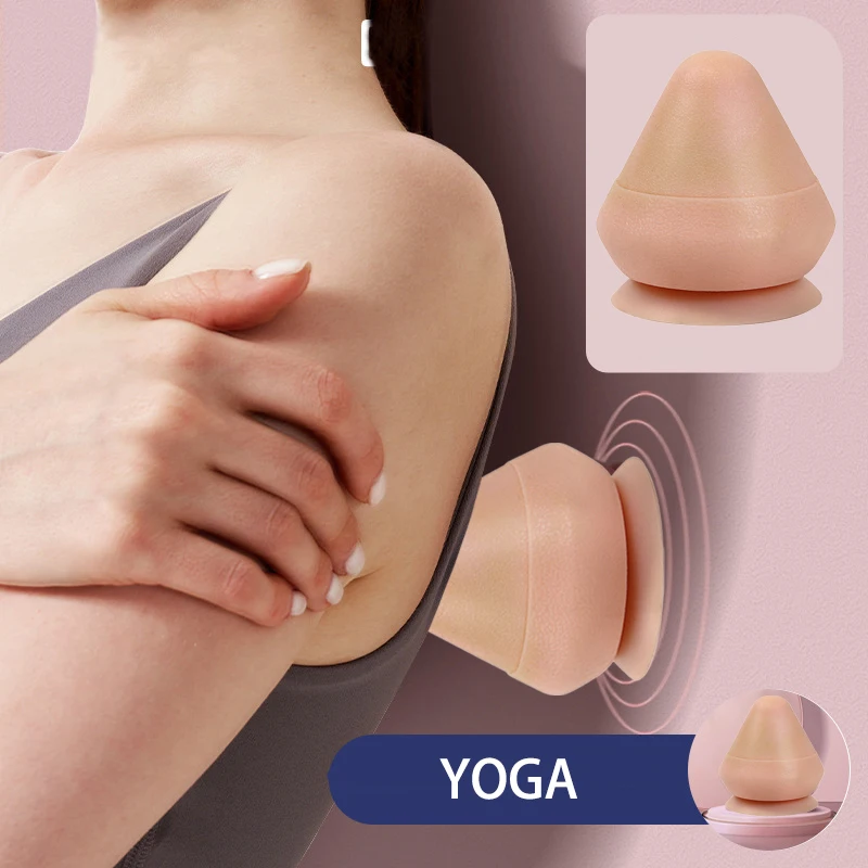 Silicon Massage Cone Solid Adsorption Ball Psoas Thoracic Spine Back Scapula Foot Yoga Muscle Release Massage Apparatu