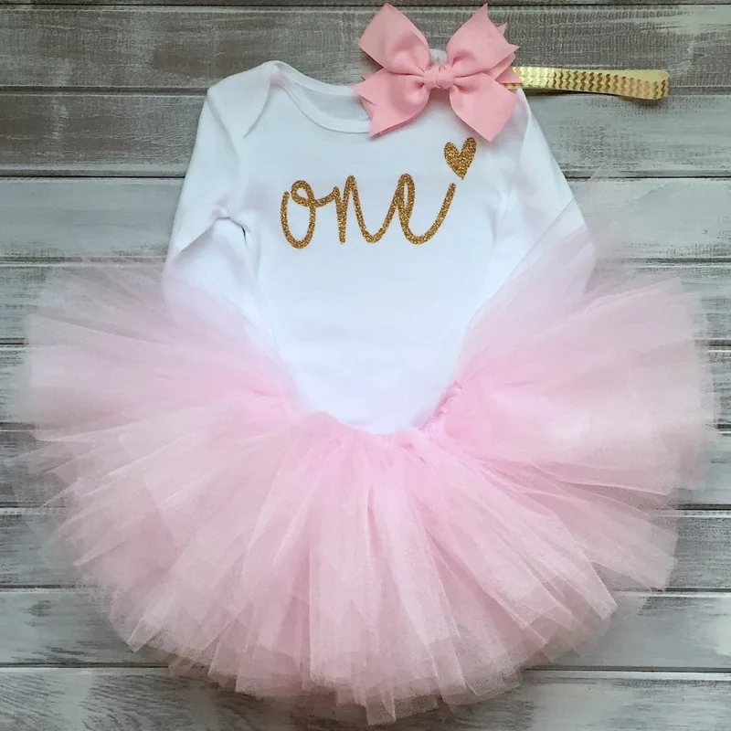 

1 Year Girl Baby Birthday Dress Summer New Cotton Kids Baby Clothes First 1st Birthday Christening Dresses For Toddler Girls