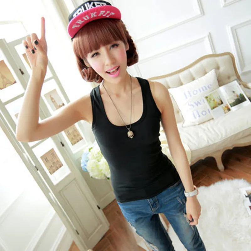 

Small Slim Camisole Wear Tight Joker Short Size Women's Underwear Cheap Tops Women's With Free Shipping Cropped Tank Top