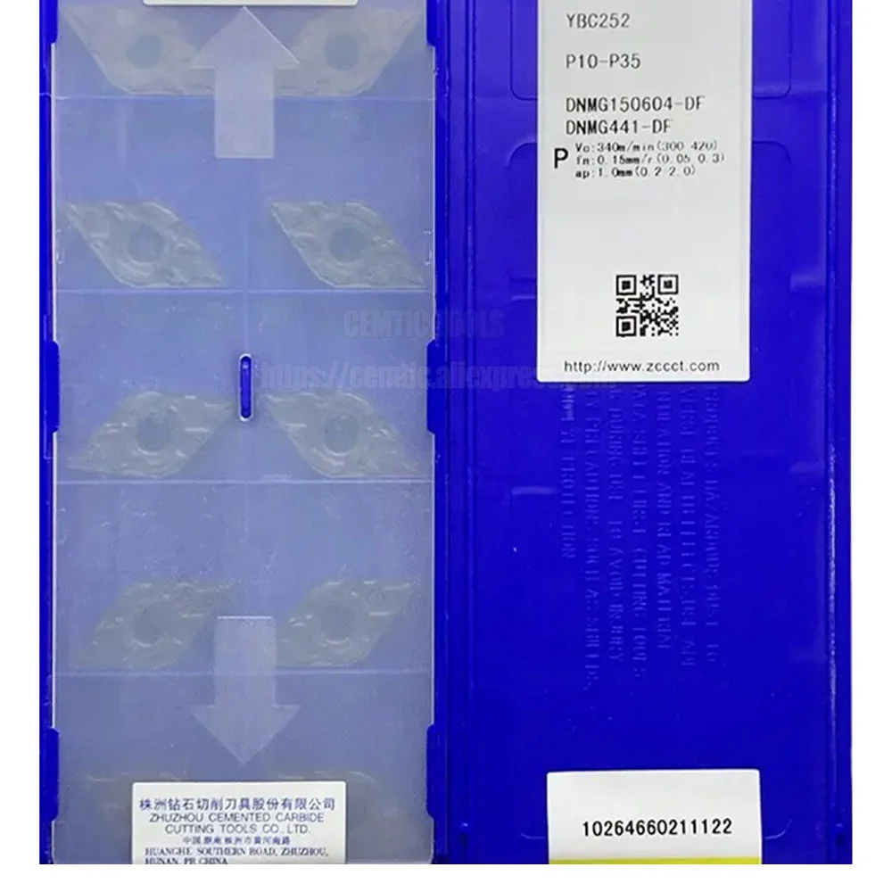 

10 шт./партия, карбидные вольфрамовые вставки ZCC YBC252