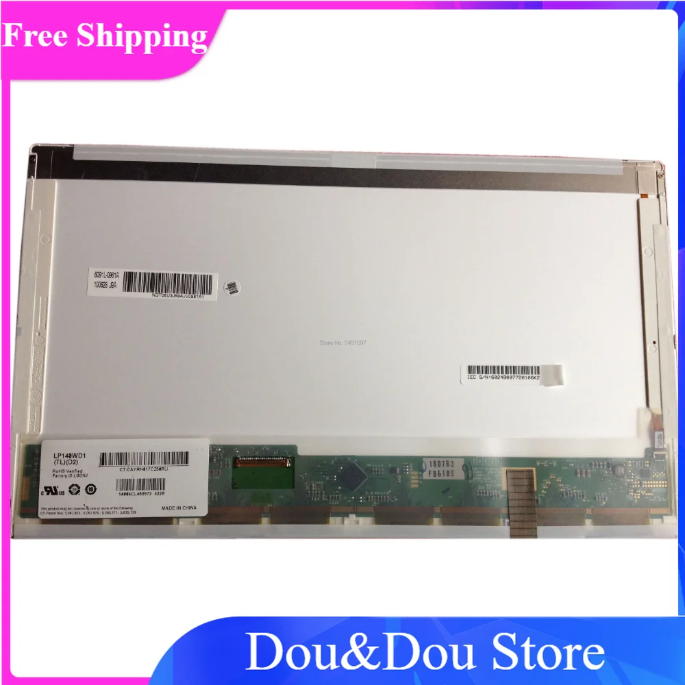 

ЖК-экран LP140WD1 TLD2 TLM1 TLA1 fit N140O6-L02 LTN140KT01 LTN140KT07 40PIN