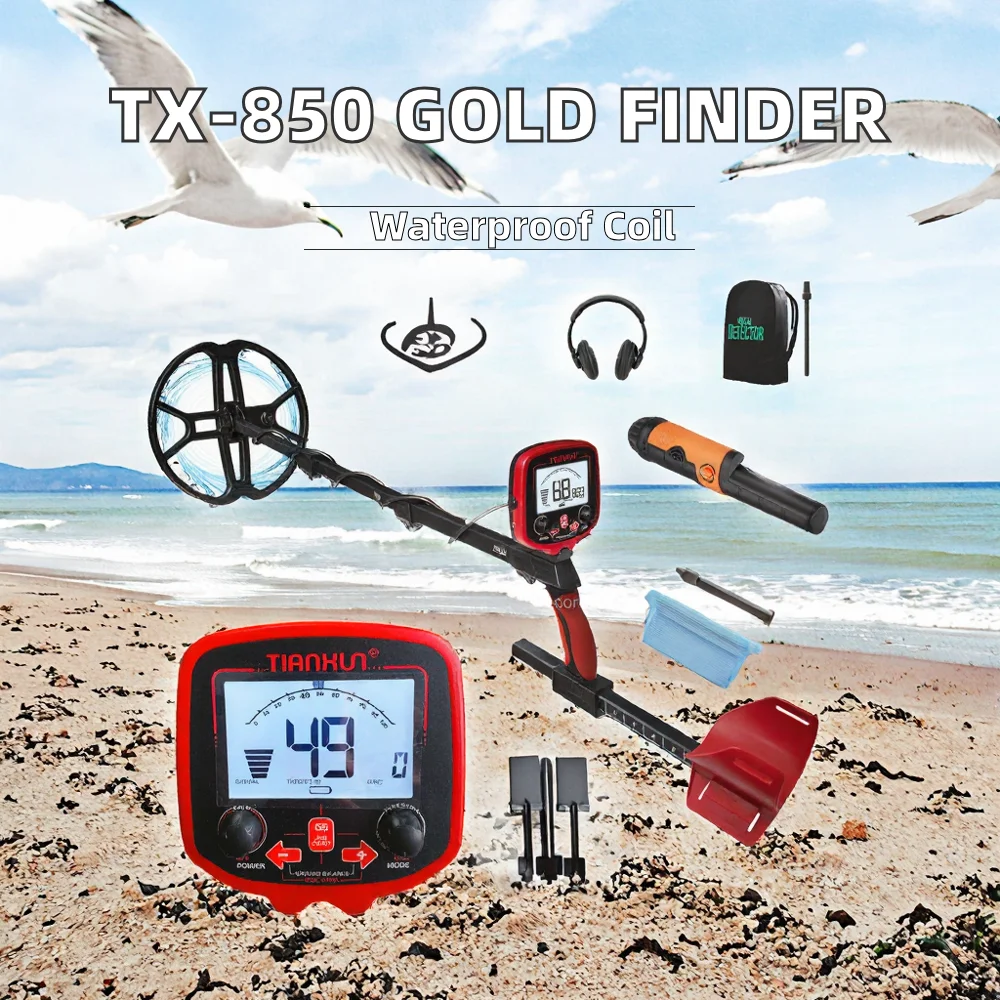 Фото Профессиональный подземный детектор золота Tianxun TX-850 с большой дальностью действия и глубиной обнаружения, промышленный металлоискатель от производителя №4