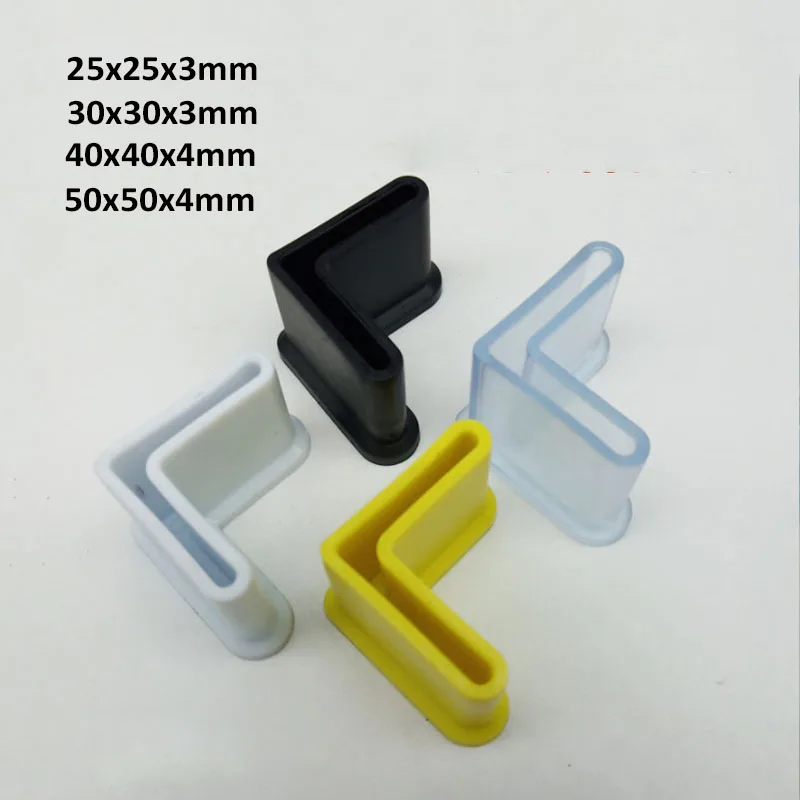 Anti Scratch L-shaped Iron Tip Cap Socks Shelf Table Chair F