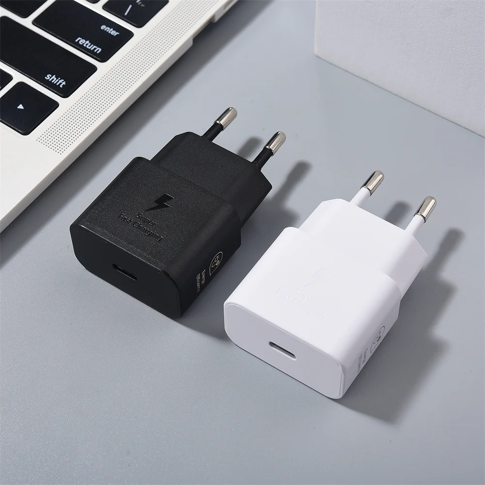 Сверхбыстрое зарядное устройство для Samsung Galaxy A55 A54 A35 S24 S23 Ultra Plus 25 Вт