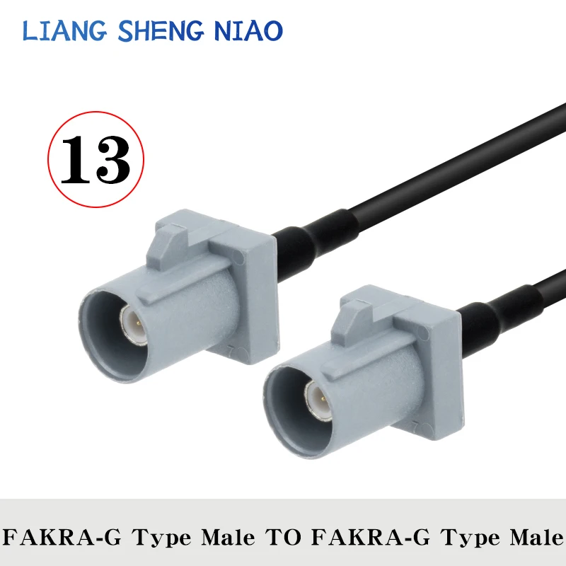 Коаксиальный кабель Fakra G мужской/женский RG174 для автомобильного спутникового