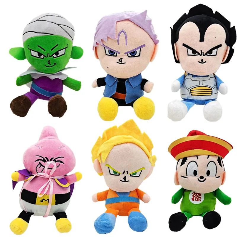 

Dragon Ball Plush Toy Doll Super Saiyan Doll Son Goku Vegeta Buobik Doll Children's Toys Gifts Stuffed Animal Patung Dolls