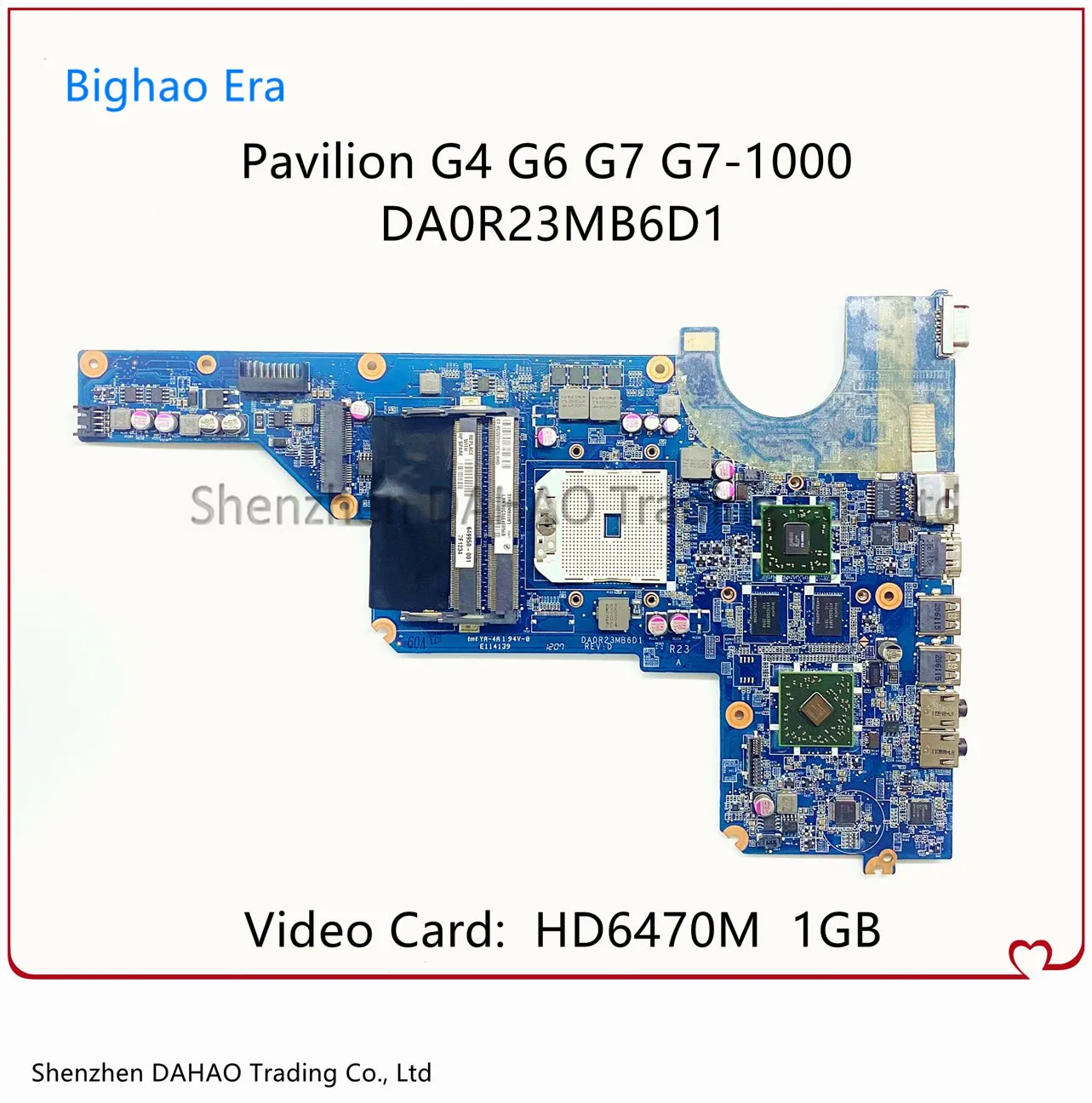 

649949-001 649950-001 для HP Pavilion G4 G6 G7 G4-1000 G6 1000, материнская плата для ноутбука DA0R23MB6D1 HD6470M 1G-GPU 100% протестирована