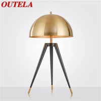 outela contemporary table light creative design mushroom led desk lamp for home decor living room bedroom