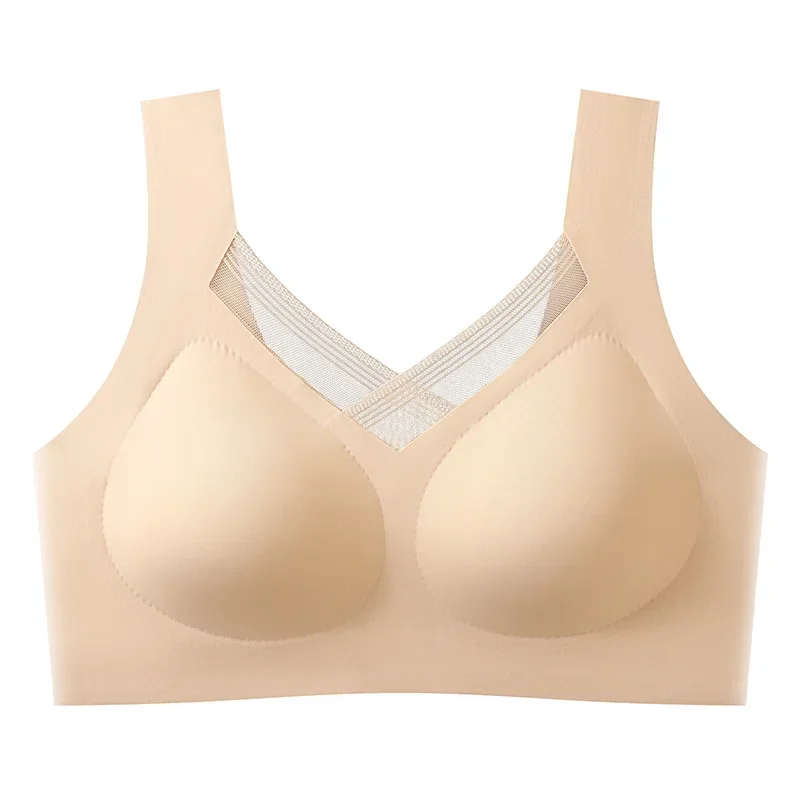 Женский бесшовный спортивный бюстгальтер с чашками пуш-ап