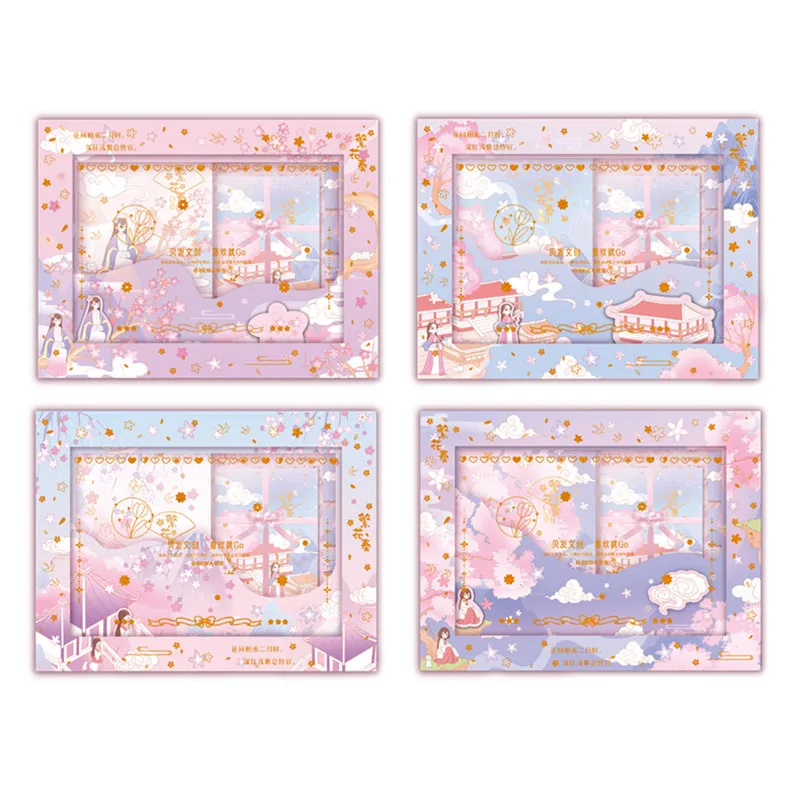 BEIFA 32K Kawaii Notebook Box Fashion Weekly Gift Boxes Set with Journal and Washi Tape for Gift School Supplies
