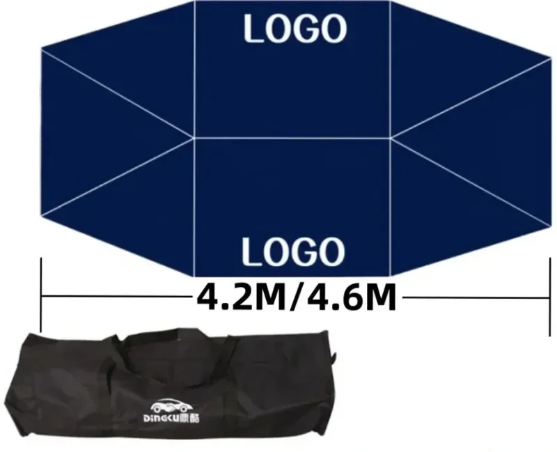 Полуавтоматическое складное солнцезащитное покрытие с защитой от УФ-лучей 4 2/4 6 м
