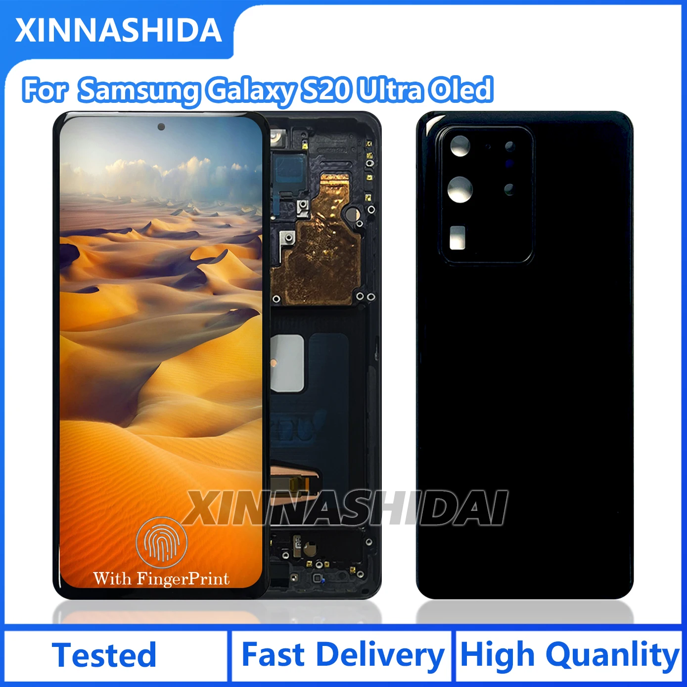 Оригинальный сенсорный OLED-дисплей для Samsung S20 Ultra (большой ...