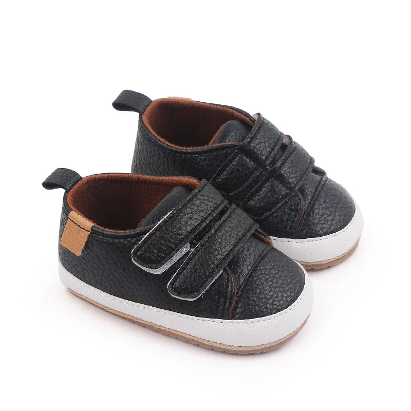 

New Baby Shoes Retro Leather Boy Girl Shoes Toddler Rubber Sole Anti-slip First Walkers Newborn Infant Moccasins Baby Crib Shoes