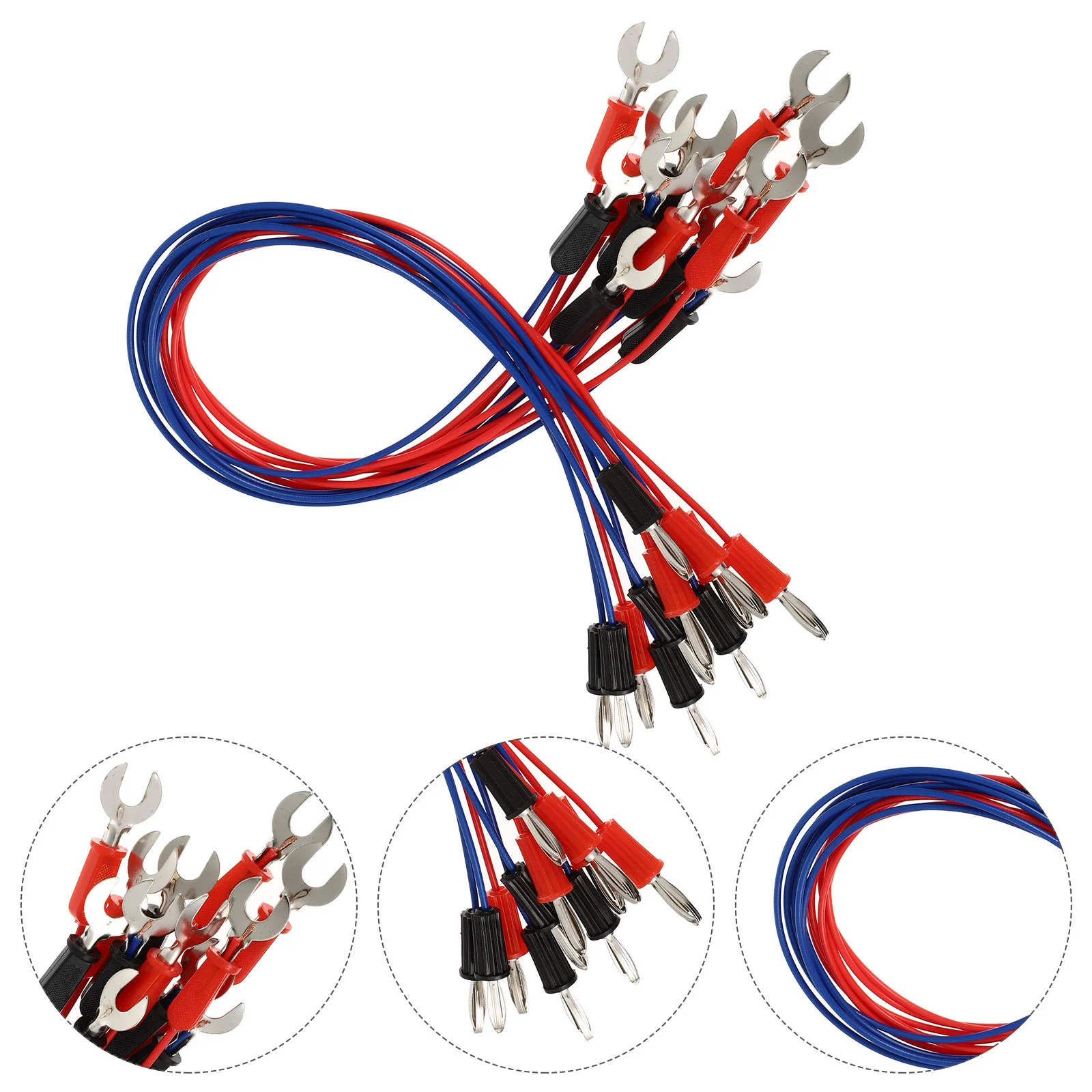

12Pcs Interconnect Circuit Wire Copper Used for Physics Laboratory Electricity Connection, Demos Teaching Basic Principles Of