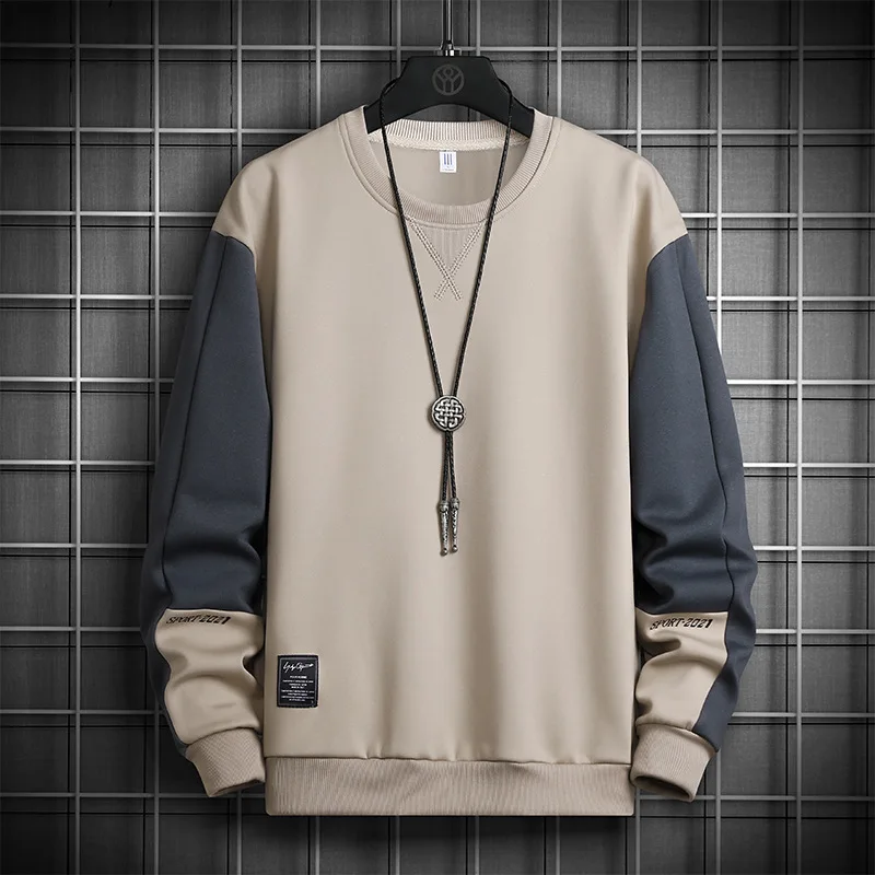 

2023 Men's Sweater Pullovers Autumn New Fashion Casual Branded Harajuku Pullover Plus Size Streetwear Blouses Oversized