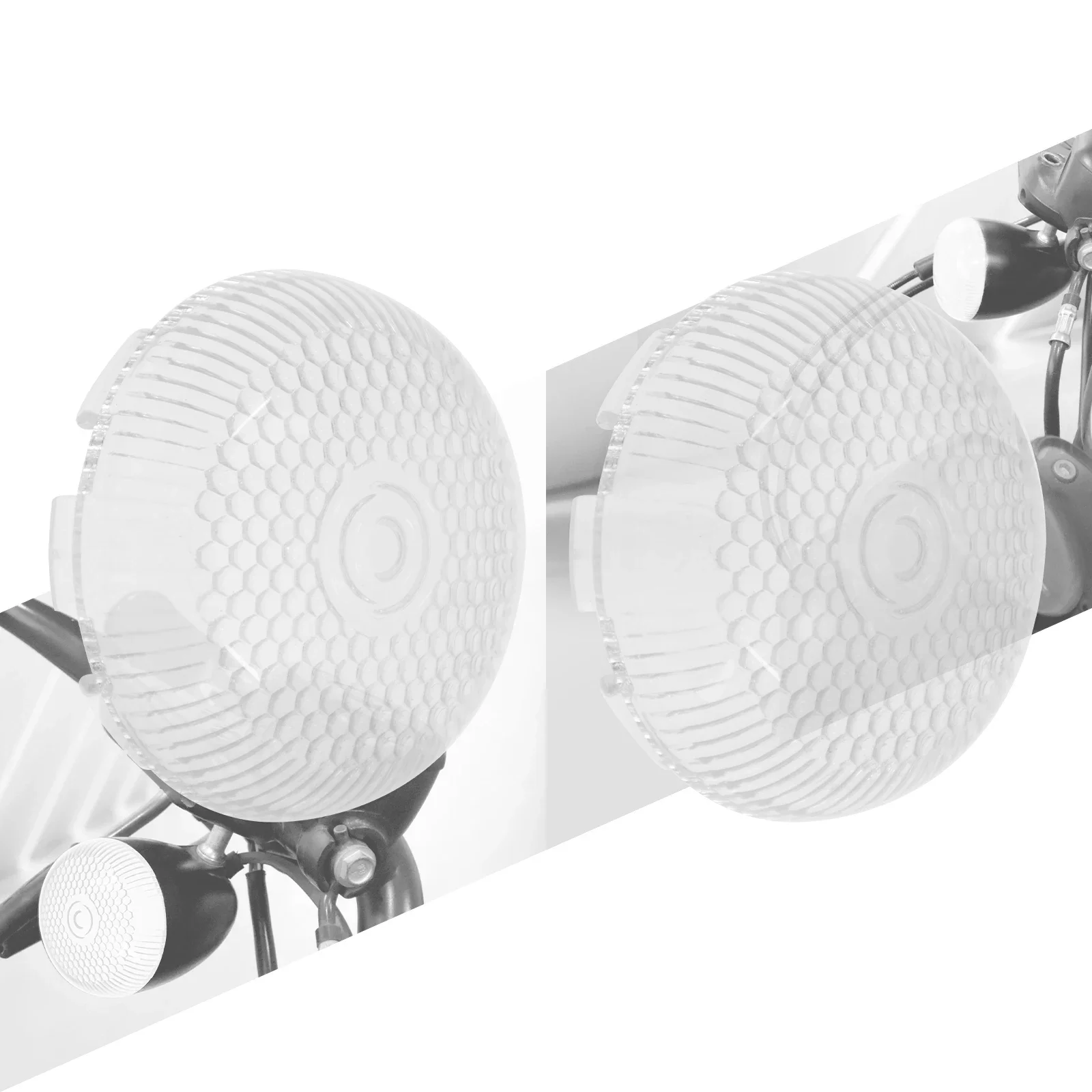 Крышка для указателя поворота мотоцикла 2 шт., красная Дымчатая оранжевая крышка для Harley Touring Electra Street Road Glide FLHR Softail Dyna Sportster