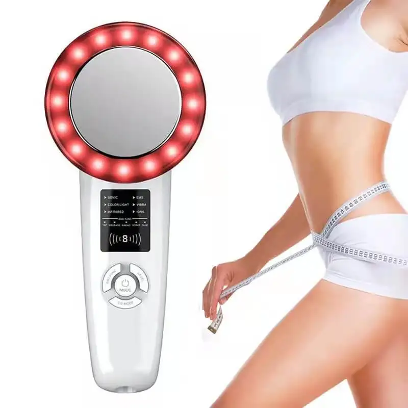 

6 In 1 EMS Ultrasound Cavitation Body Slimming Massager Weight Loss Anti-Cellulite Fat Burner Galvanic Infrared Therapy Machine