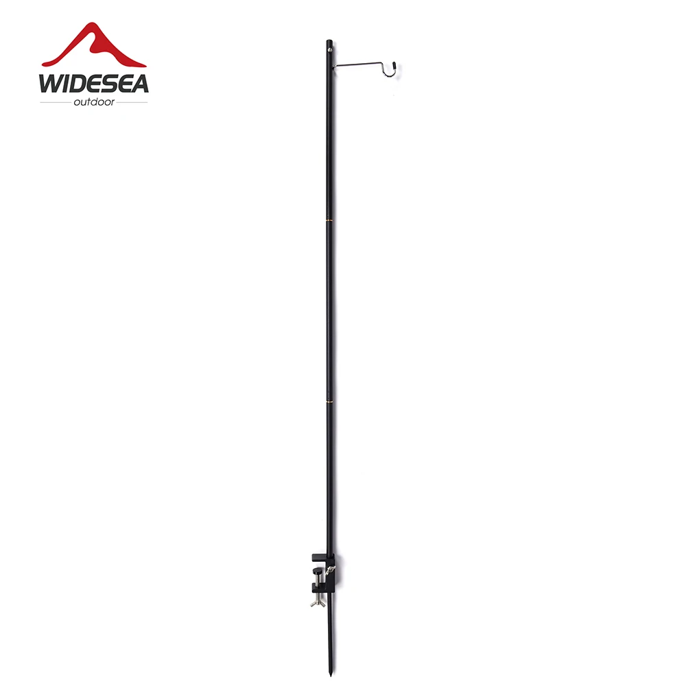 

Widesea Outdoor Folding Lamp Pole Detachable Ground Lantern Nail Free Standing Camping Hanging Fixing Tent Light Holder Hangers