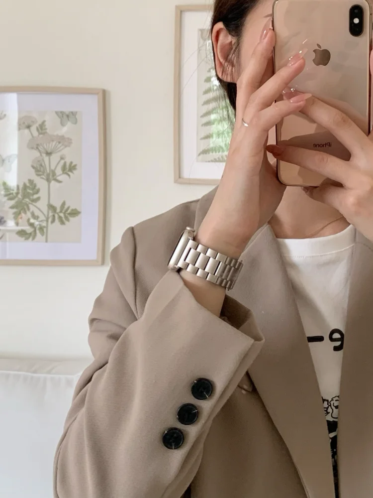 Women Starlight Series Bracelet for Apple Watch Band 8 7 6 3 4 5 Se 2 1 Strap for IWatch Ultra 49mm 41mm 45mm 40 38mm 42mm 44mm