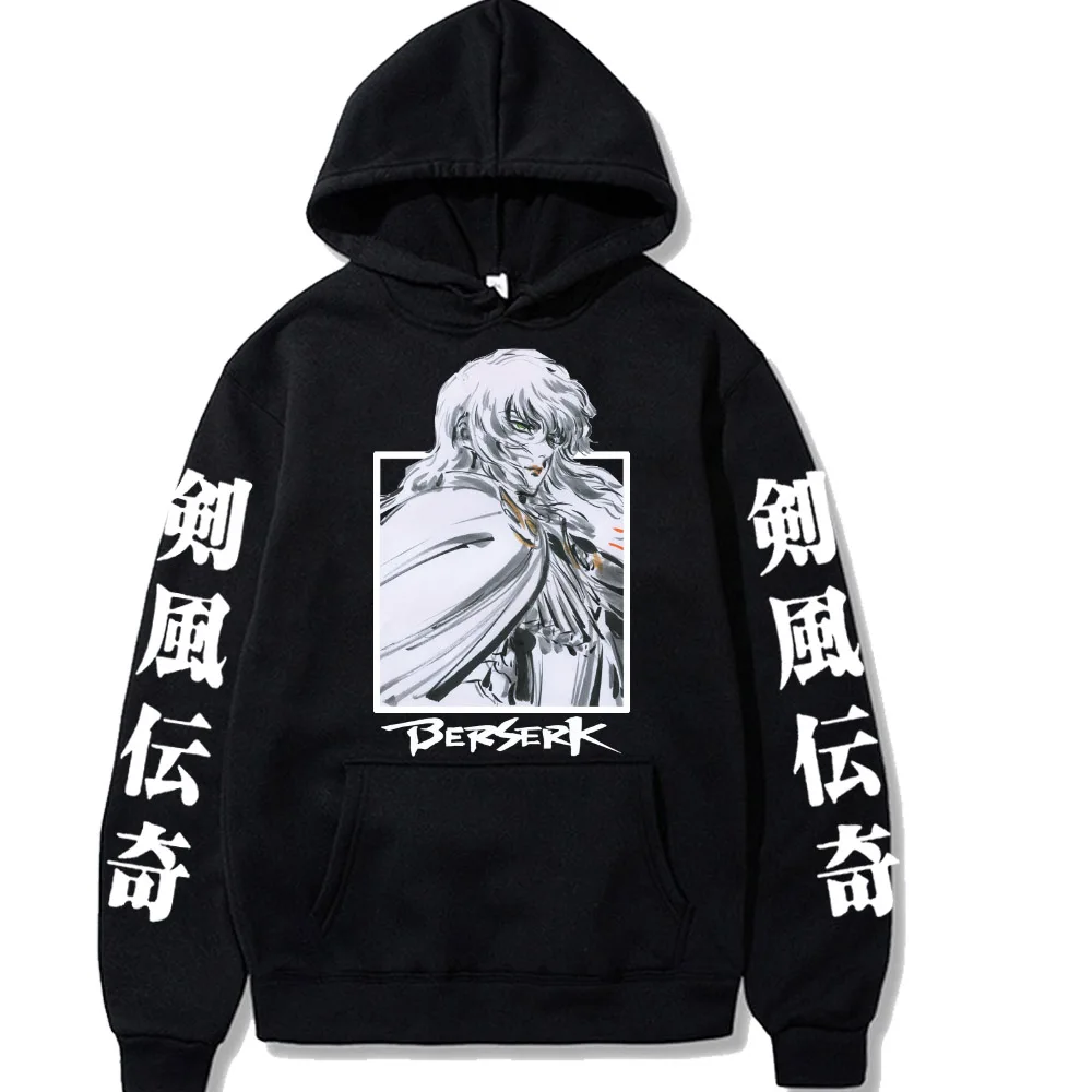 

Anime Berserk Griffith толстовки Топы с длинным рукавом хип-хоп модный мужской Косплей Толстовка Повседневный пуловер свитшоты для мужчин новинка