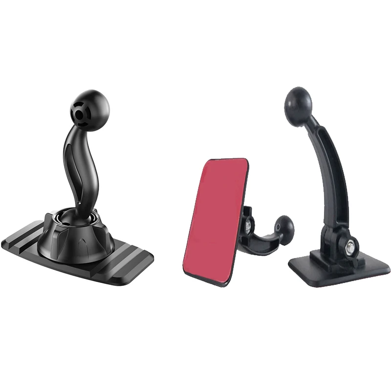 

17mm Ball Head Base Car Clip Holder Auto Dashboard Mount Suction Anti-slip Bracket Car Accessories Support Holder Adapter