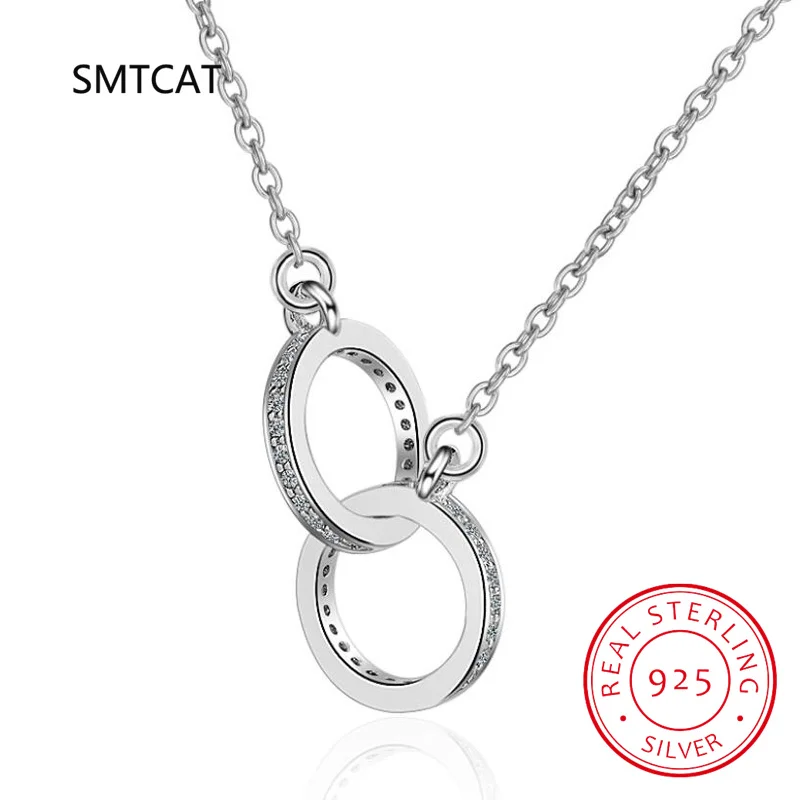 Женский кулон из серебра 925 пробы с круглым замком |