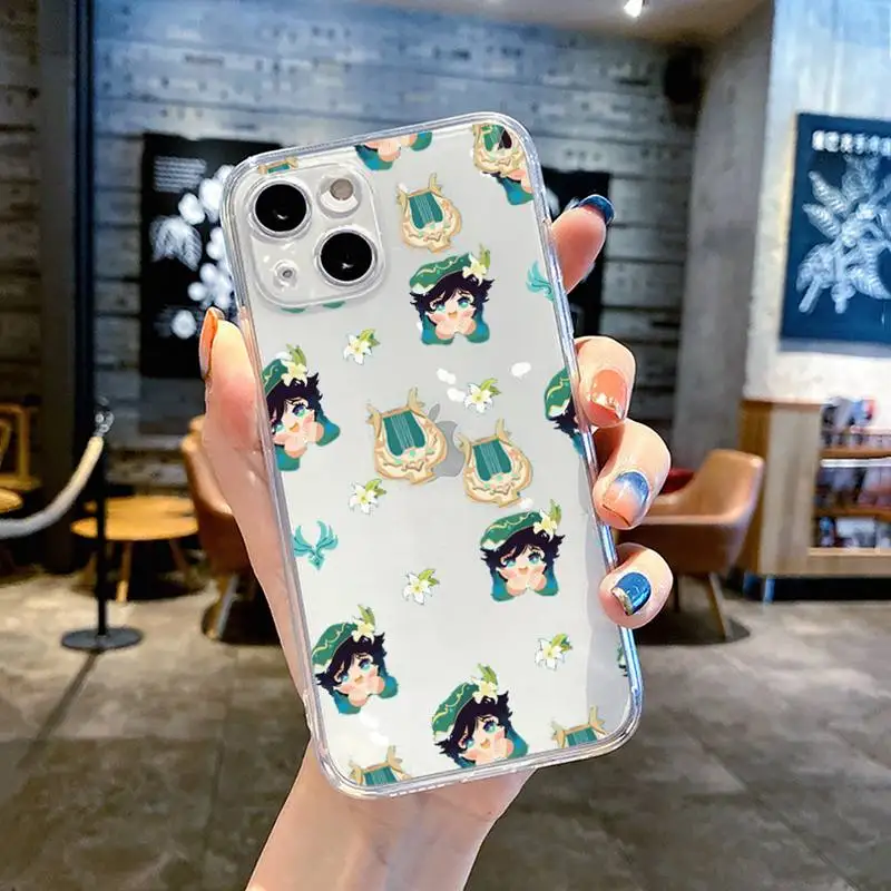 Хит продаж мягкий прозрачный чехол Genshin Impact для iphone 12 11 13 7 8 6 s plus x xs xr pro max mini |