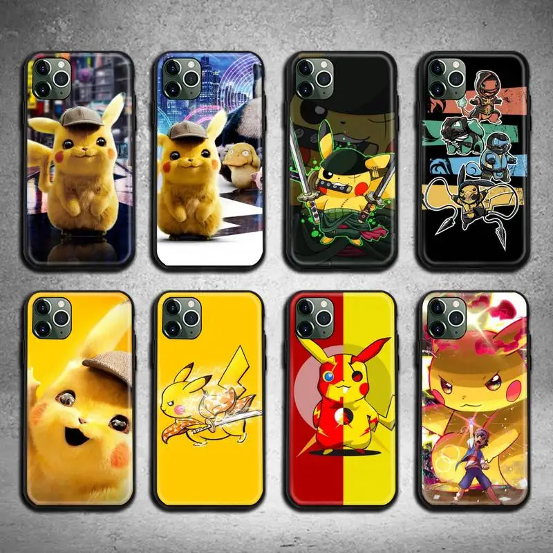 

pokemon pikachu Phone Case For iphone 13 12 11 Pro Max Mini XS Max 8 7 6 6S Plus X 5S SE 2020 XR cover