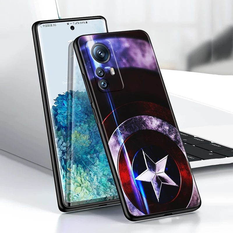 Чехол для телефона с рисунком Marvel Captain America Xiaomi Mi 14 13T 13 12T 12 11T 11i 11 10T 10 Pro Lite