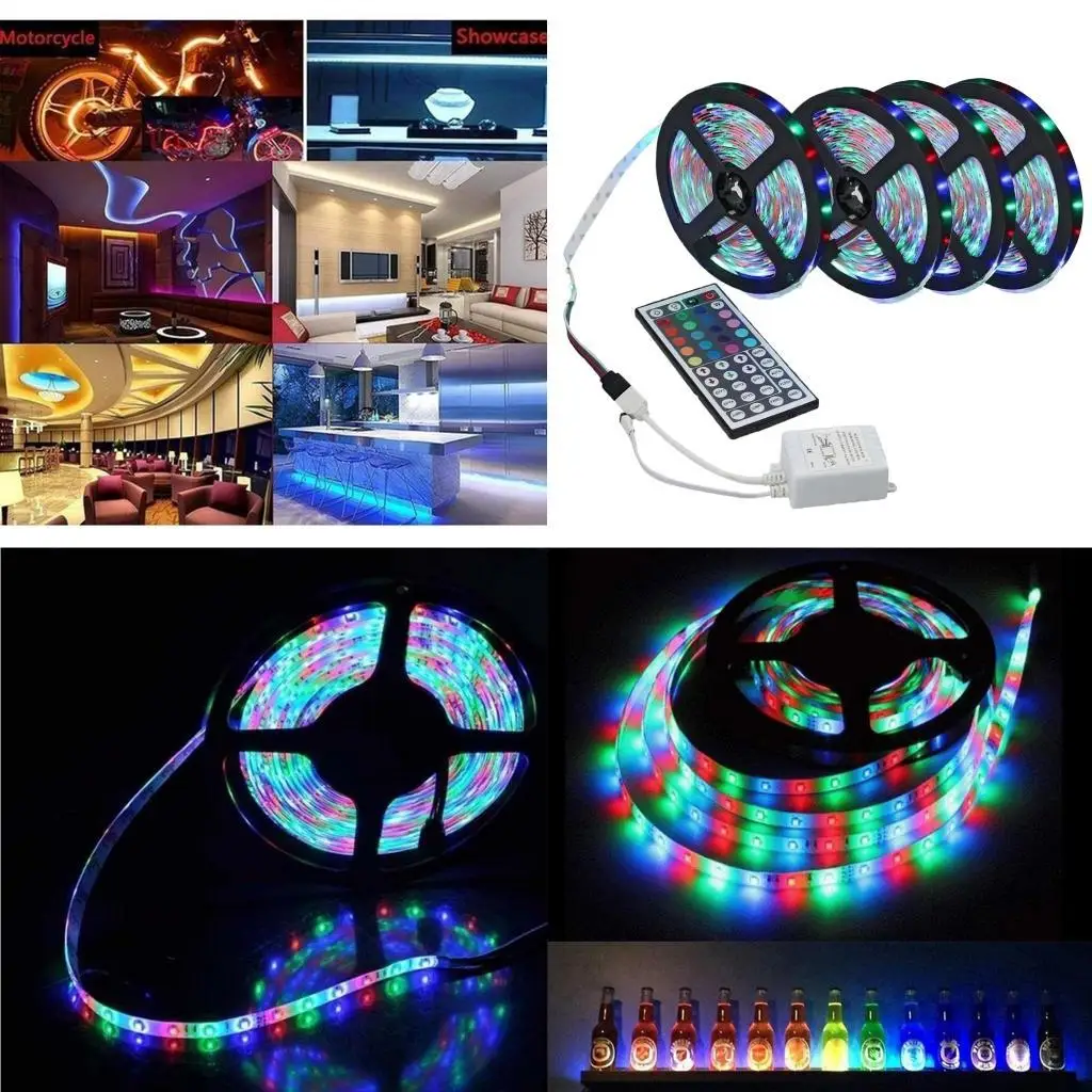 

20M LED Light Strips with Remote Control Battery Powered Indoor Night Lamps