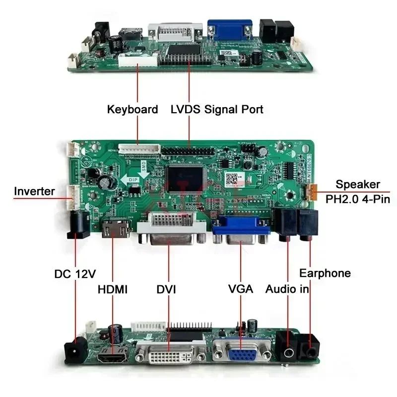 Для B140XW02 V1/V2 B140XW03 V0/V1 14 &quotVGA DVI 40-контактный LVDS экран ноутбука HDMI-совместимый 1366x768