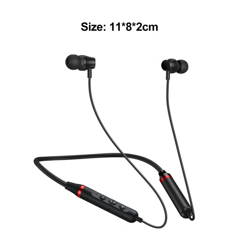 Bluetooth-5.0 Беспроводные наушники с Mircophone портативные шейным ободом Спортивная