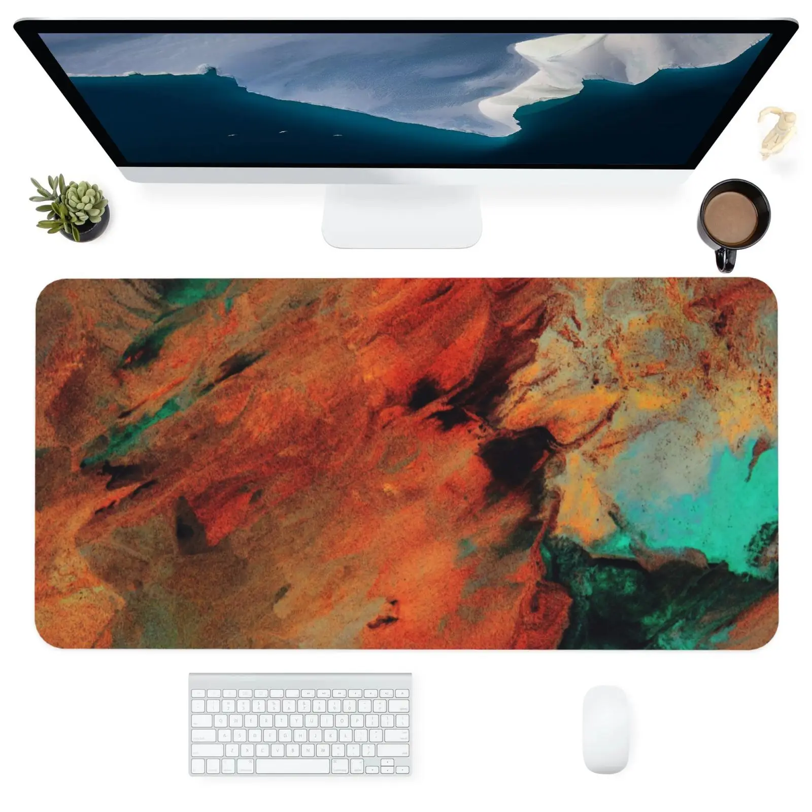

Free Shipping Abstract Striped Large Mouse Pad for Computer Laptop Notebook Rectangle Non-slip Rubber Base Deskpad Table Mat