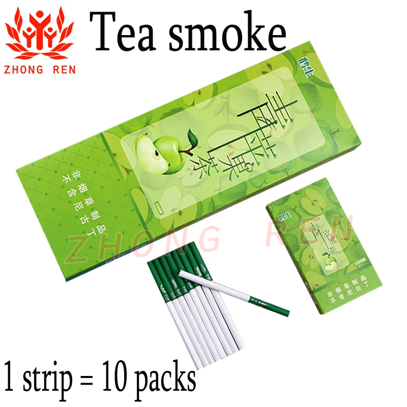 

200PCS Tea Smoke Fruit Mixed Flavor Men and Women Health Cigarettes Do Not Contain Nicotine No Tobacco