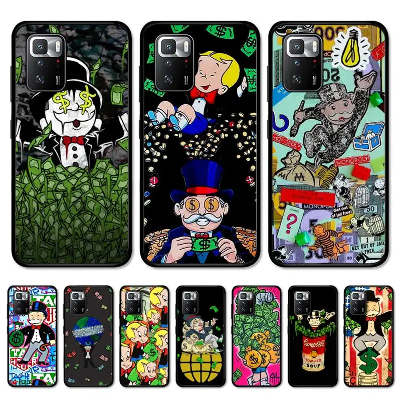 

Cartoon Dollar Money Phone Case for Redmi Note 11E 11 10 9 8 6 Pro 11s 8T 5 7 7A 9A K20 K30 Soft Tpu Cover