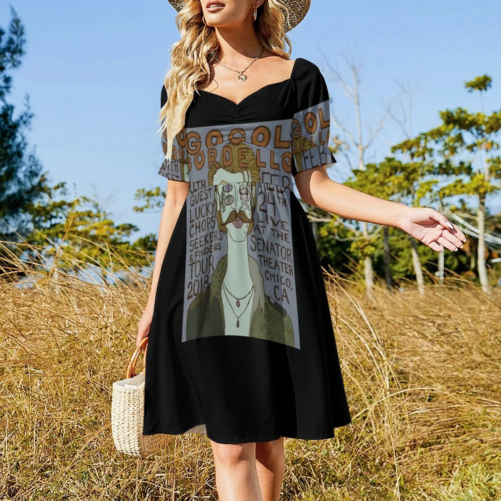 Gogol Bordello Concert платье с короткими рукавами женское элегантное роскошное свадебное